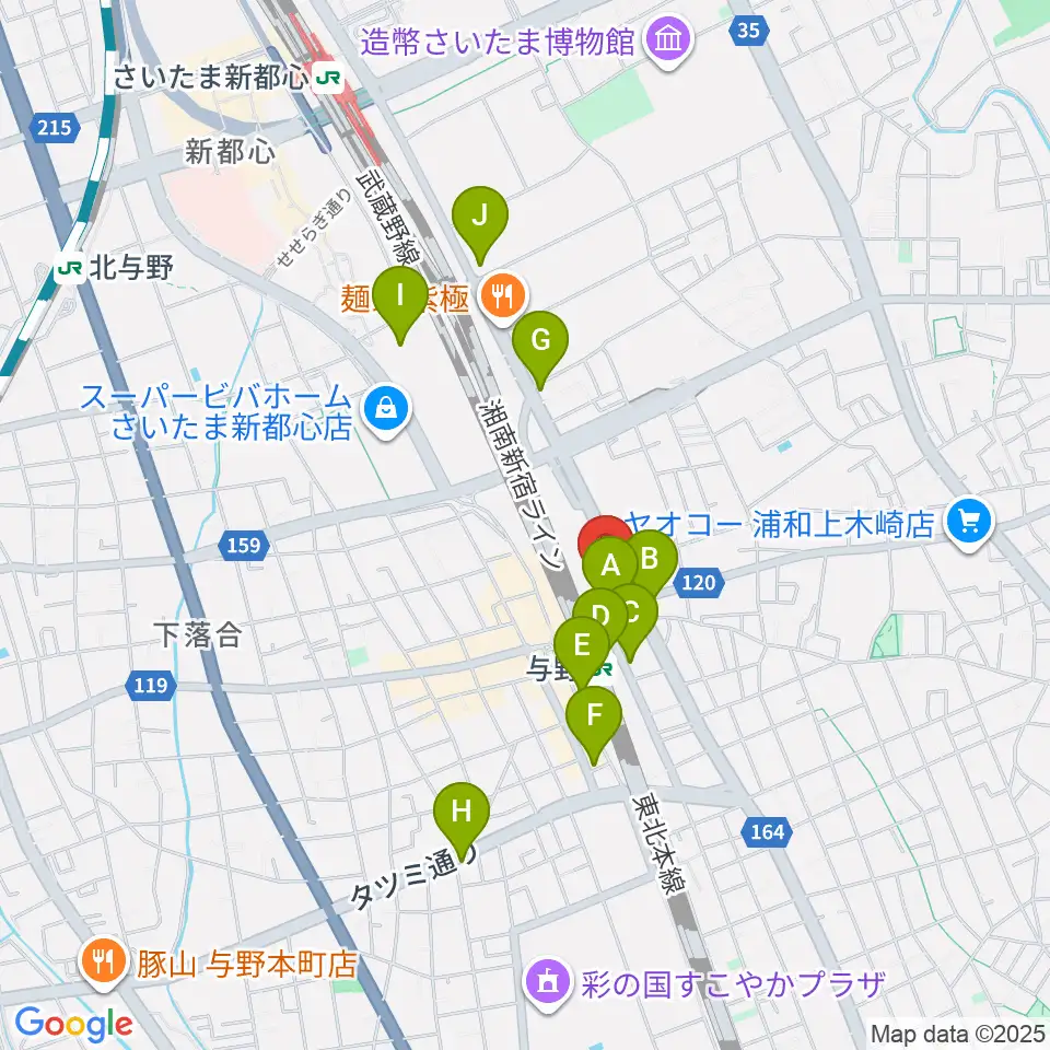 GalleryシャインEAST周辺のコンビニエンスストア一覧地図