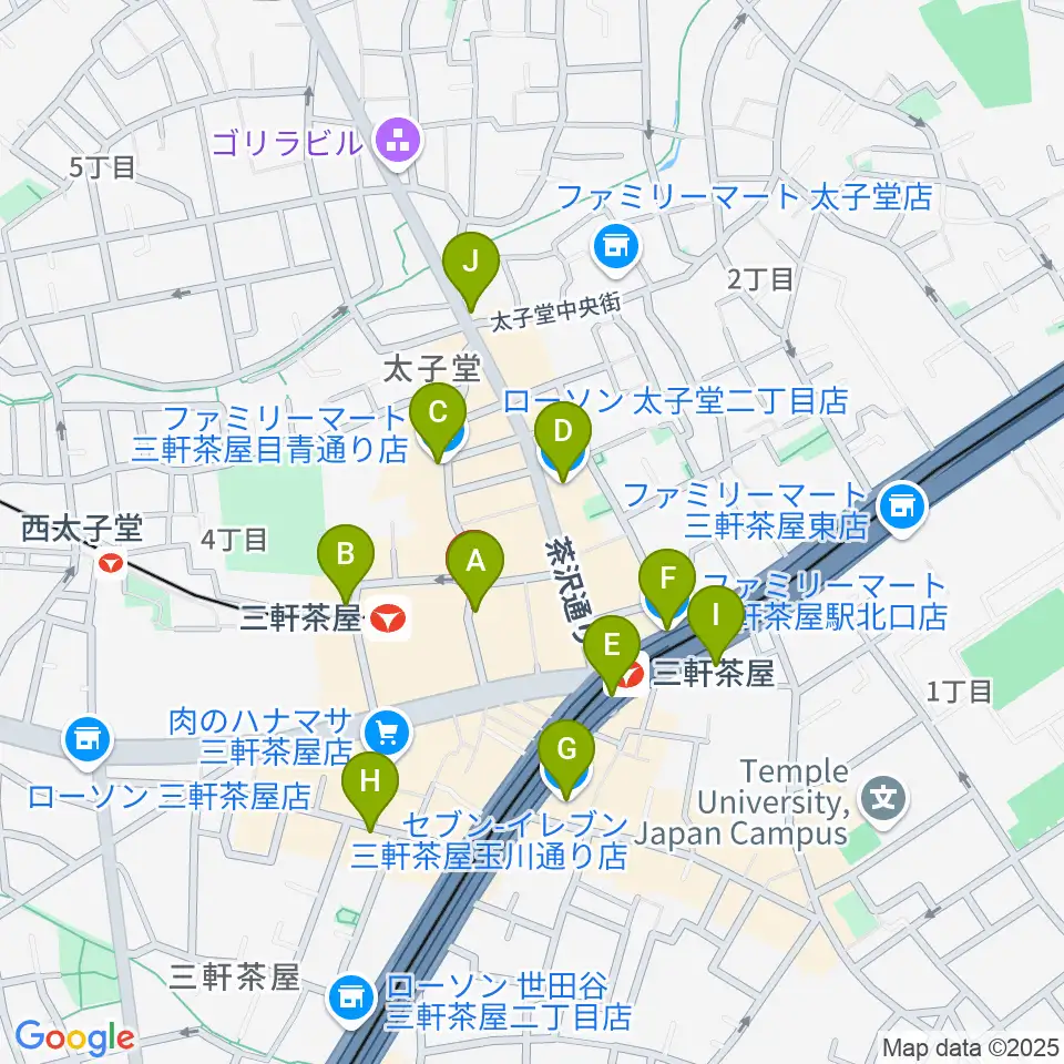 サロン・テッセラ周辺のコンビニエンスストア一覧地図