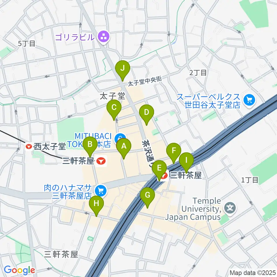 サロン・テッセラ周辺のコンビニエンスストア一覧地図