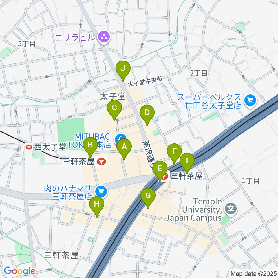 サロン・テッセラ周辺のコンビニエンスストア一覧地図