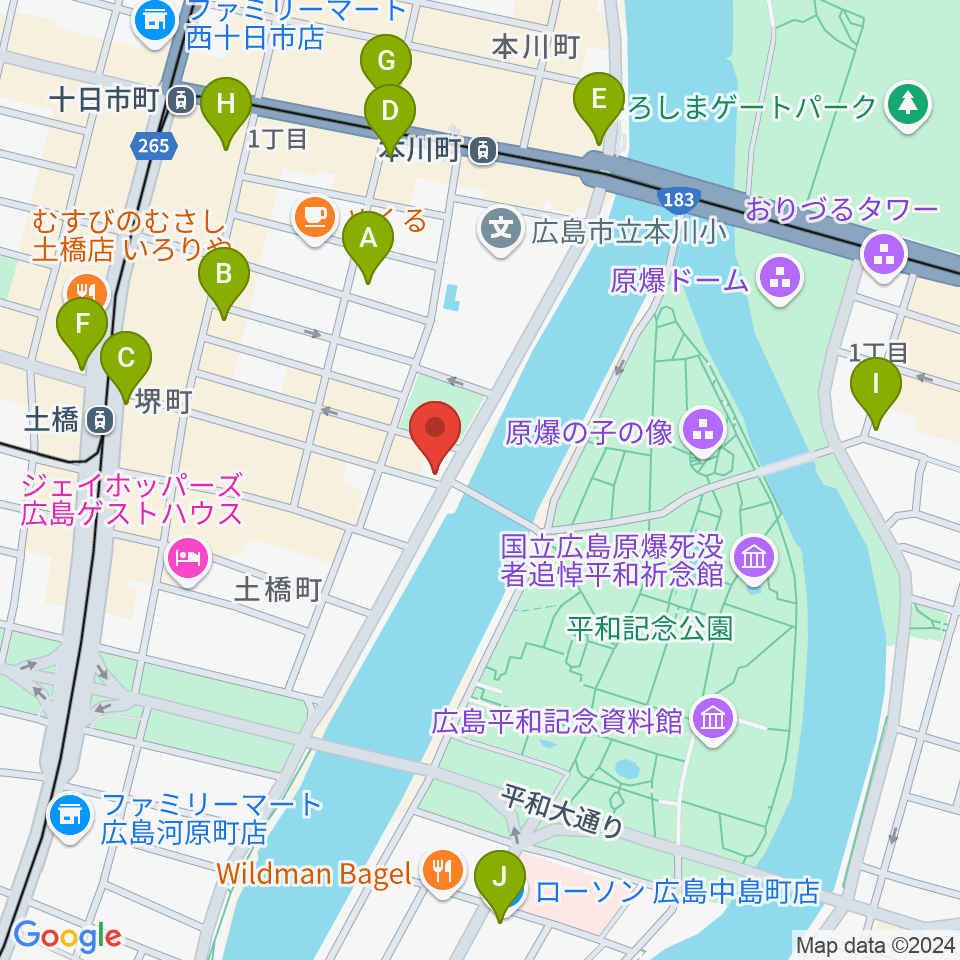 Guitar Top周辺のコンビニエンスストア一覧地図