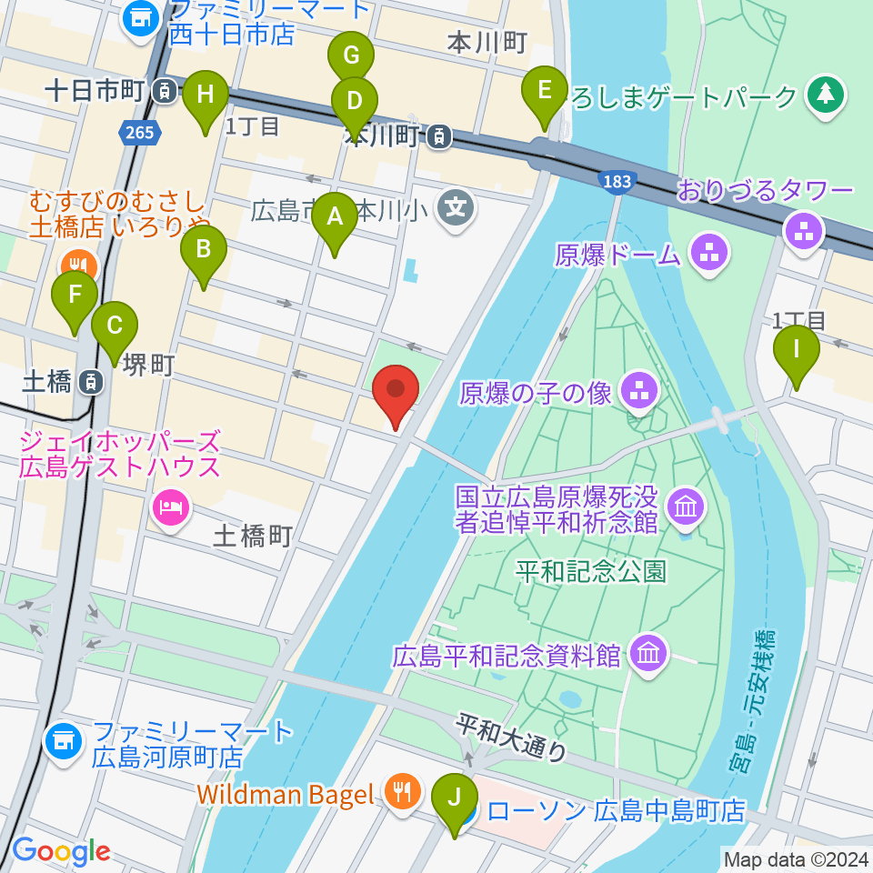 Guitar Top周辺のコンビニエンスストア一覧地図