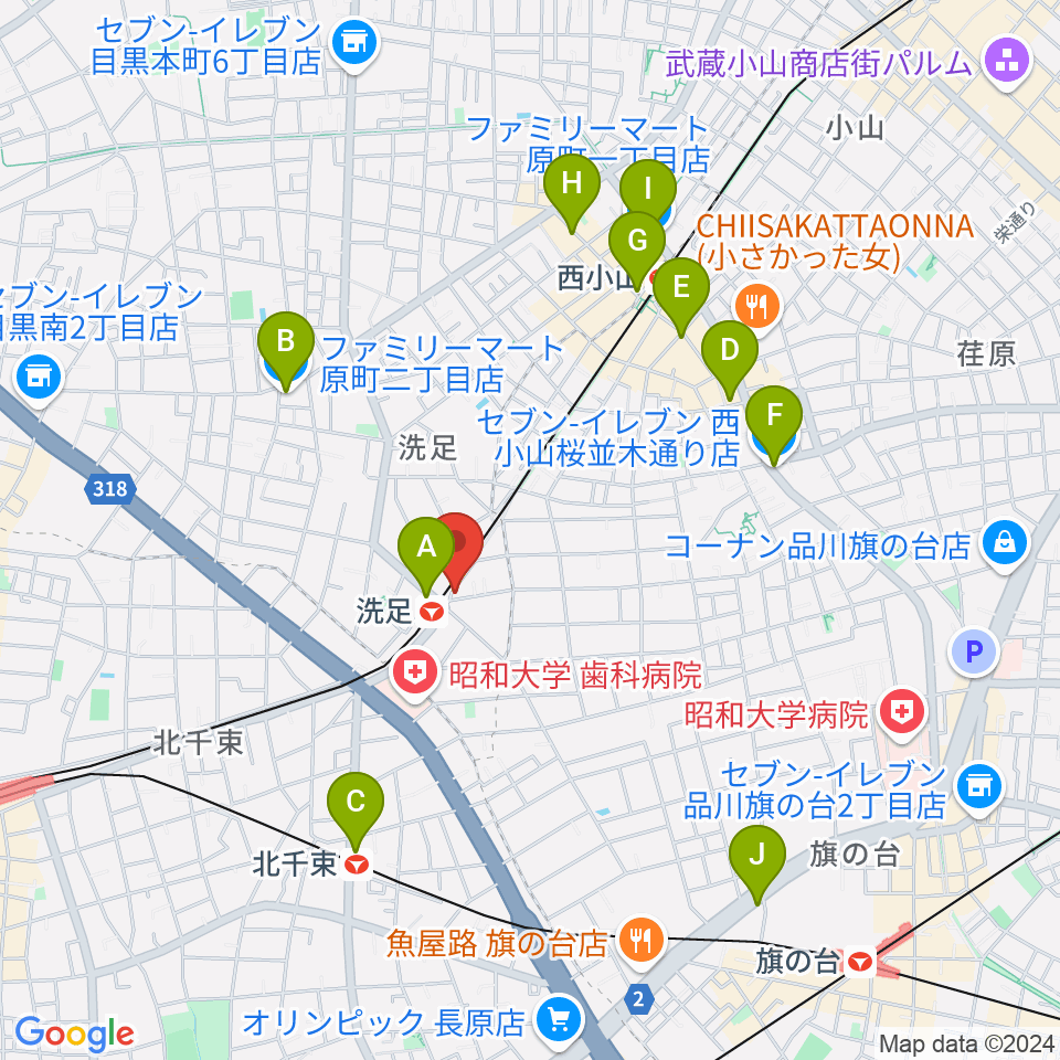 プリモ芸術工房周辺のコンビニエンスストア一覧地図