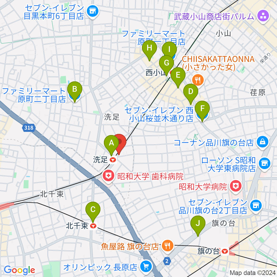 プリモ芸術工房周辺のコンビニエンスストア一覧地図