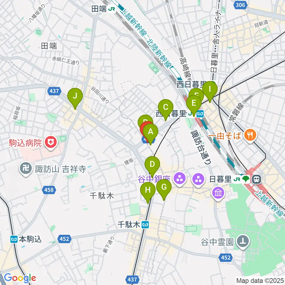 やなか音楽ホール周辺のコンビニエンスストア一覧地図