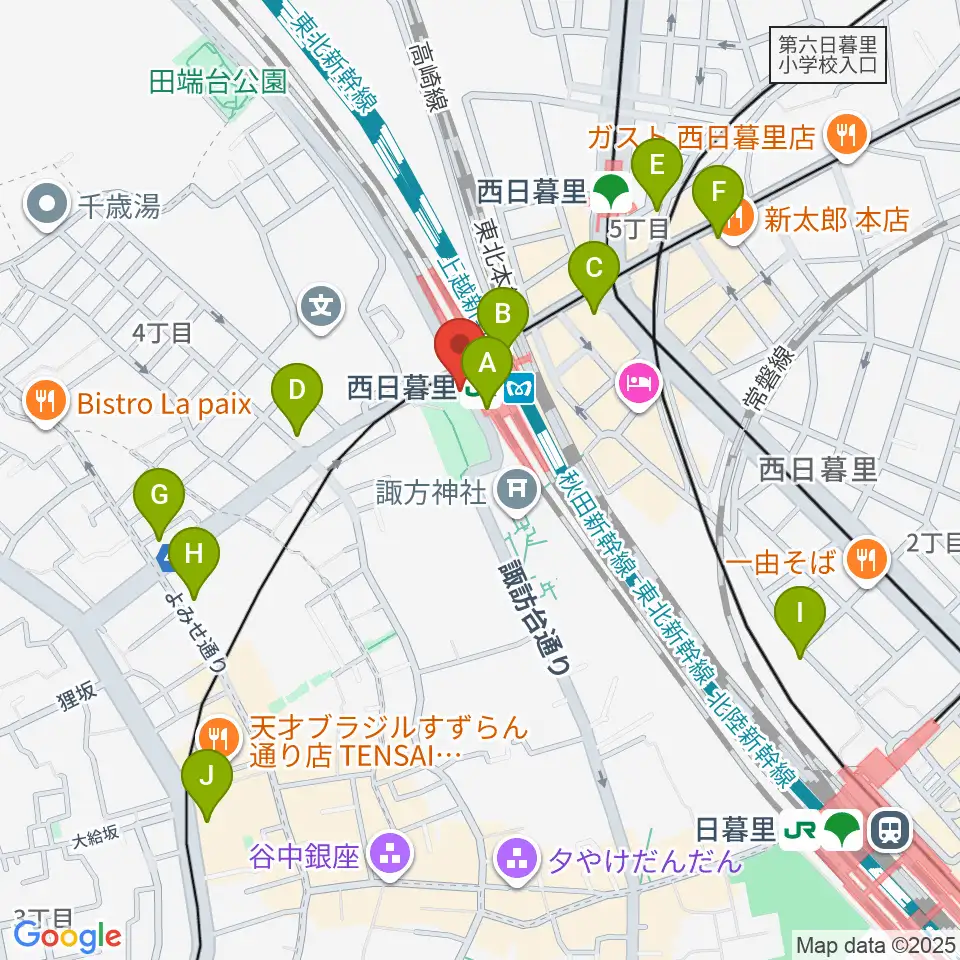 ハート音楽院ギター教室周辺のコンビニエンスストア一覧地図