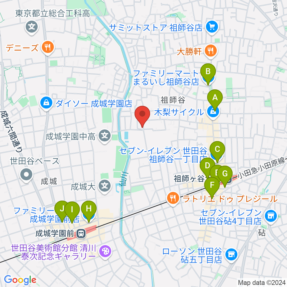 サローネ・フォンタナ周辺のコンビニエンスストア一覧地図