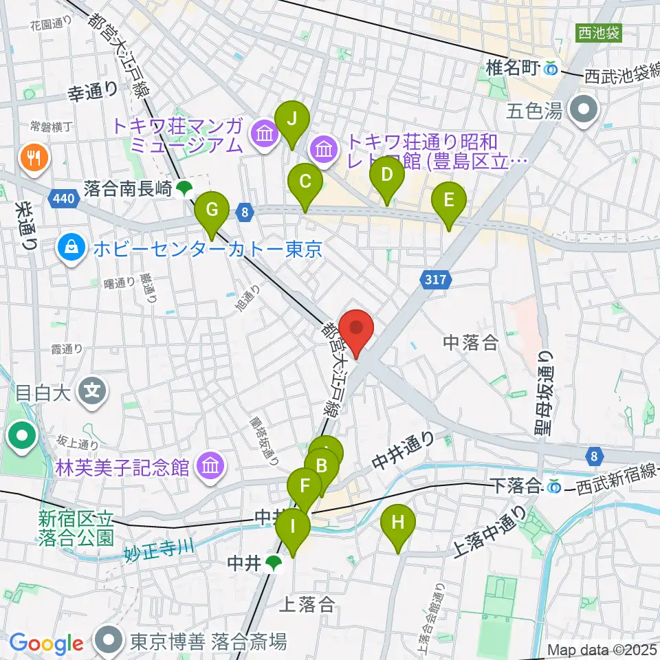PAPAGENO周辺のコンビニエンスストア一覧地図