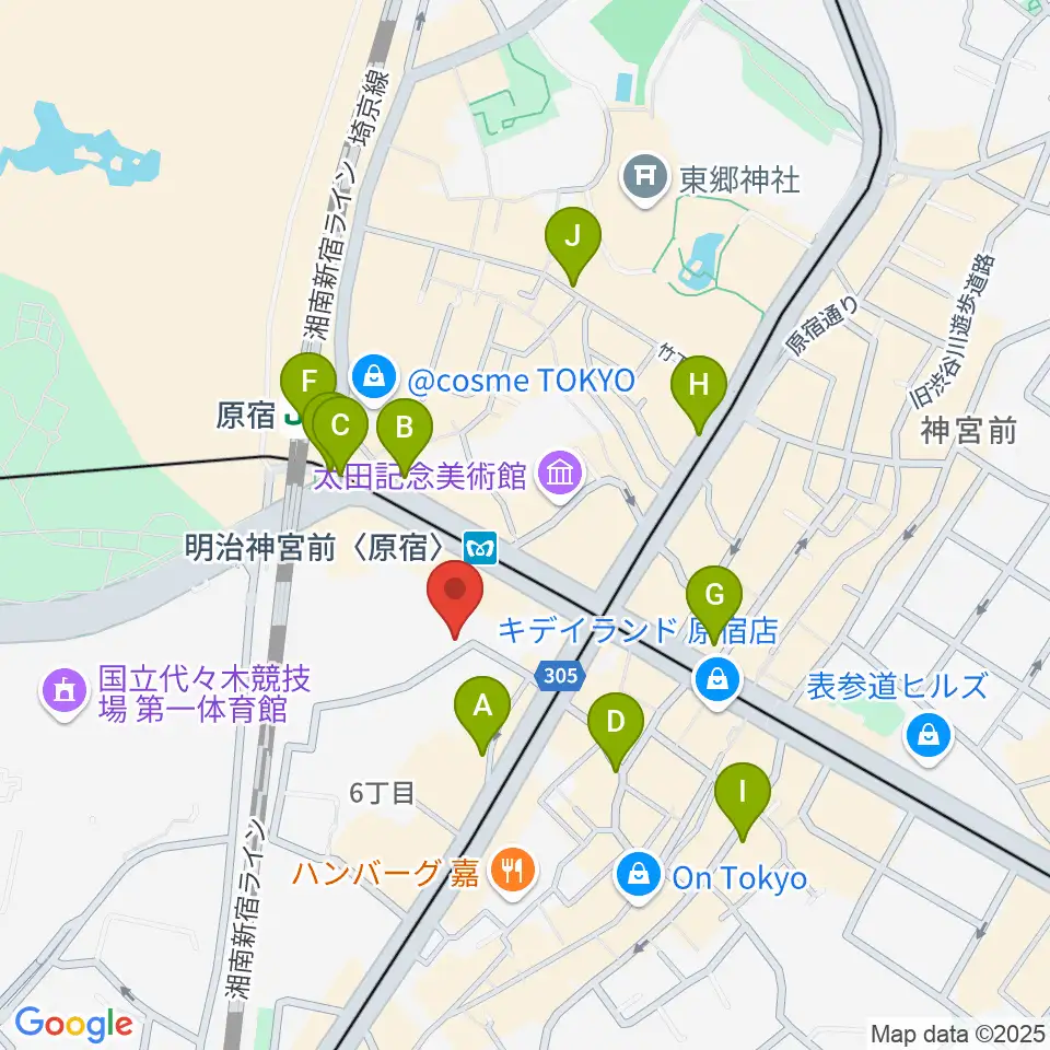 hall 60 ホールソワサント周辺のコンビニエンスストア一覧地図