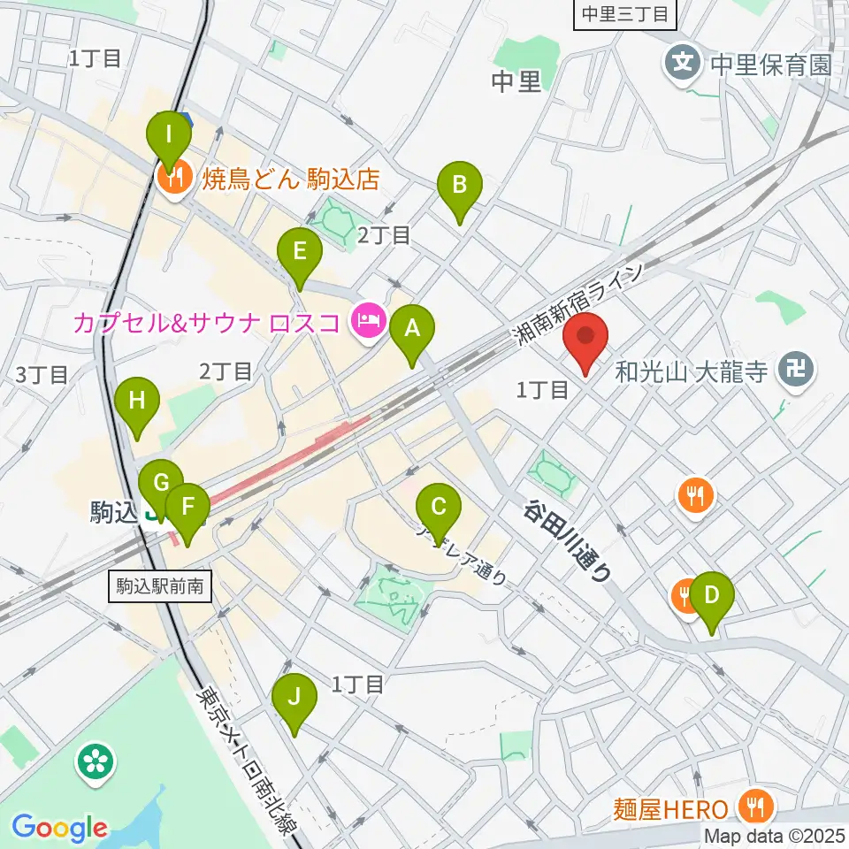 ソフィアザールサロン周辺のコンビニエンスストア一覧地図