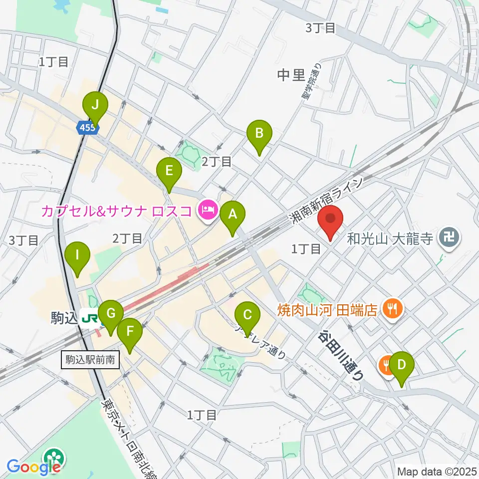 ソフィアザールサロン周辺のコンビニエンスストア一覧地図