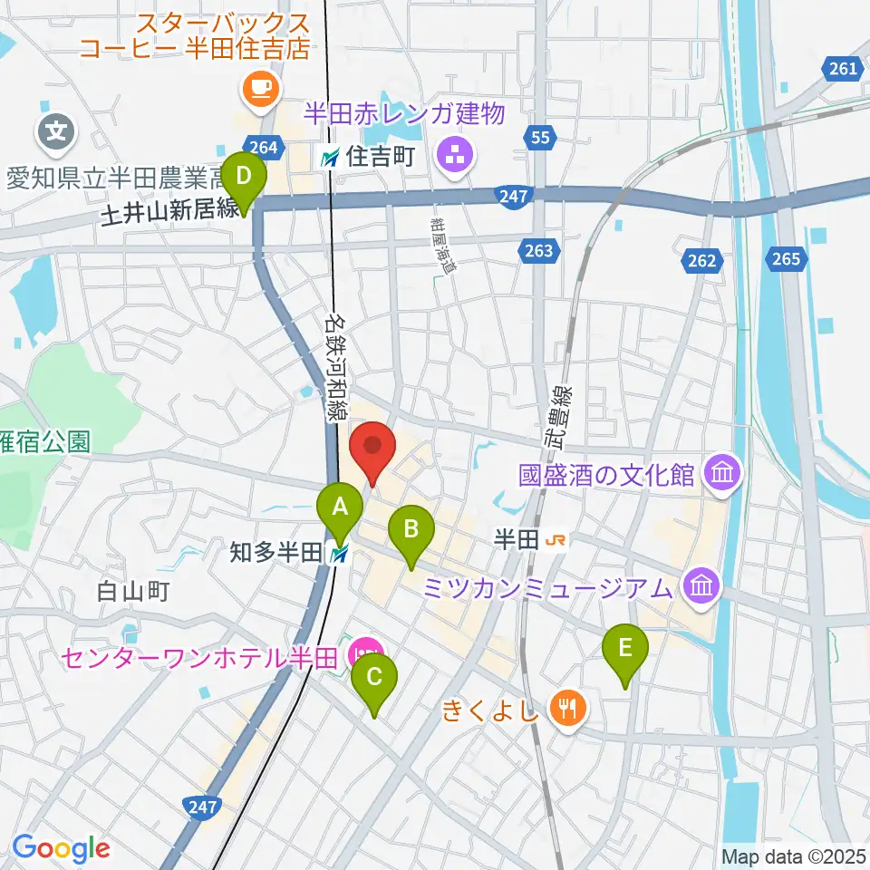 ミュージックメイトマツイシ周辺のコンビニエンスストア一覧地図