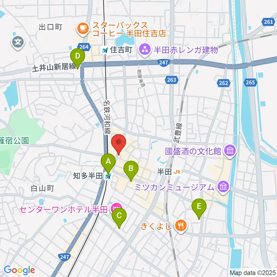 ミュージックメイトマツイシ周辺のコンビニエンスストア一覧地図