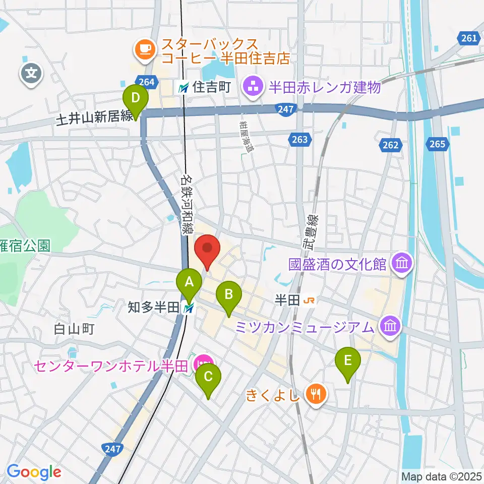 ミュージックメイトマツイシ周辺のコンビニエンスストア一覧地図