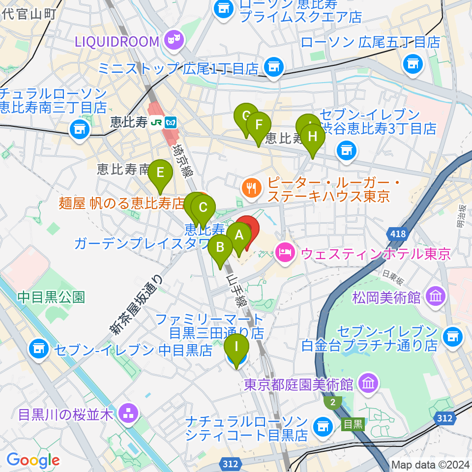 WE LOVE MUSIC Inc.周辺のコンビニエンスストア一覧地図