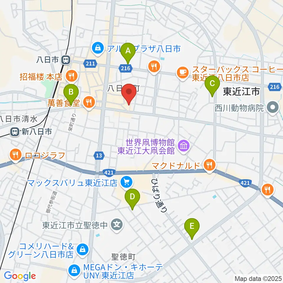 太子ホール周辺のコンビニエンスストア一覧地図