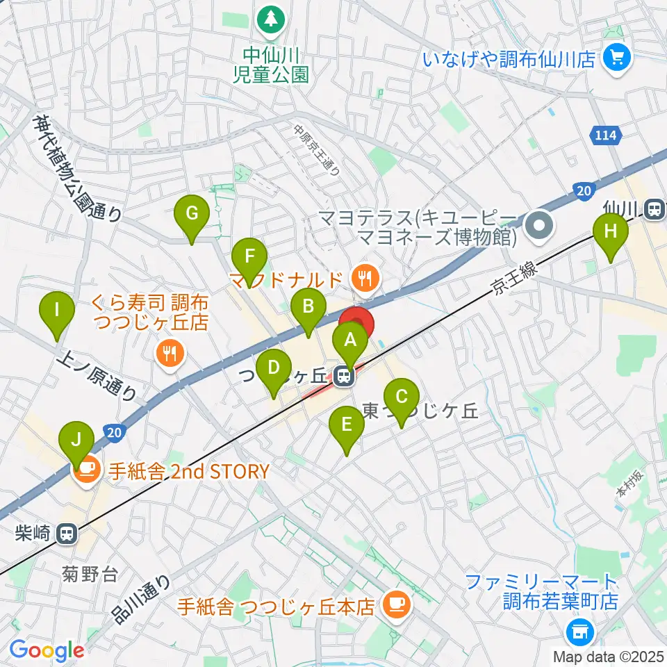 プリーマ・トーン音楽教室周辺のコンビニエンスストア一覧地図