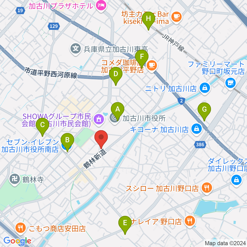 松風ギャラリー周辺のコンビニエンスストア一覧地図