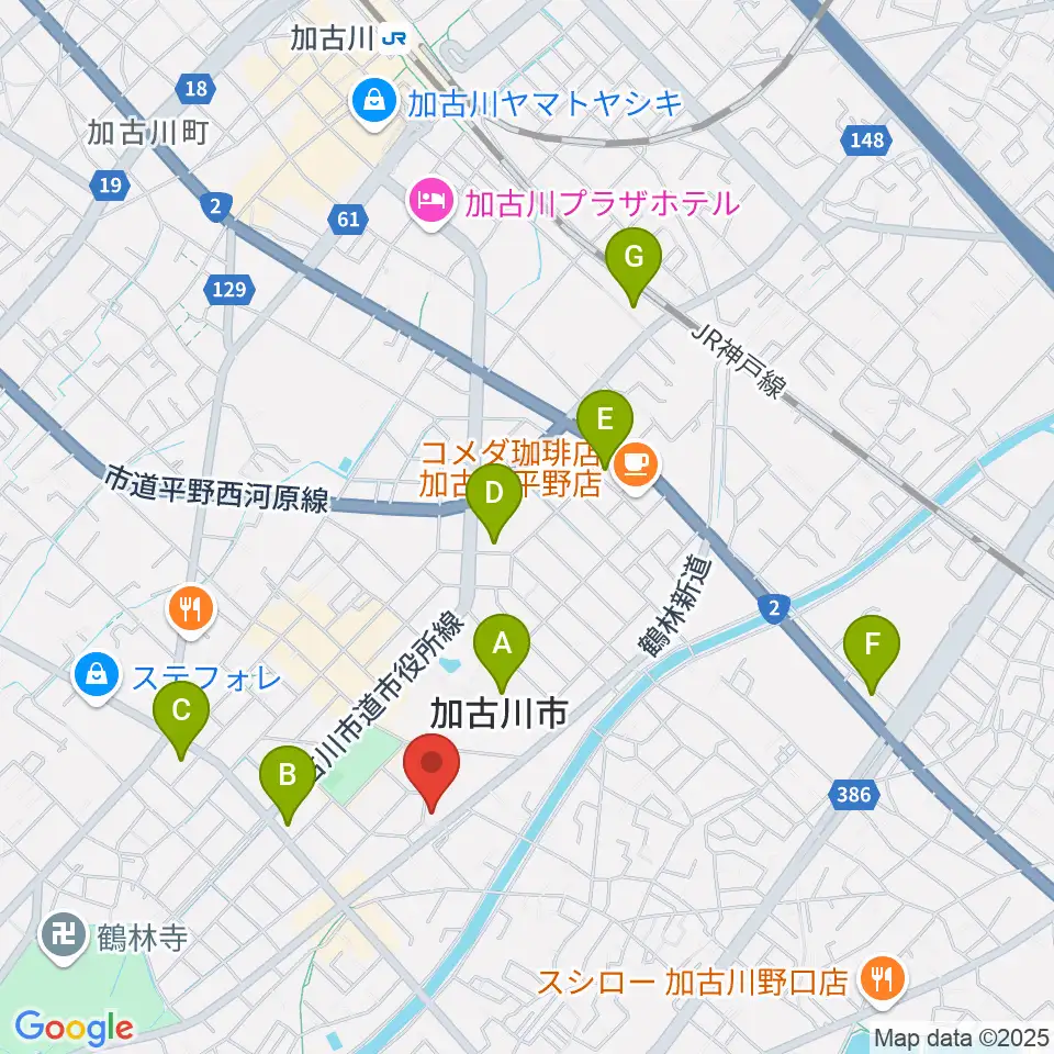 松風ギャラリー周辺のコンビニエンスストア一覧地図
