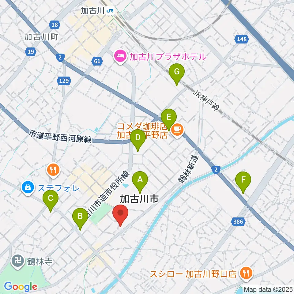 松風ギャラリー周辺のコンビニエンスストア一覧地図