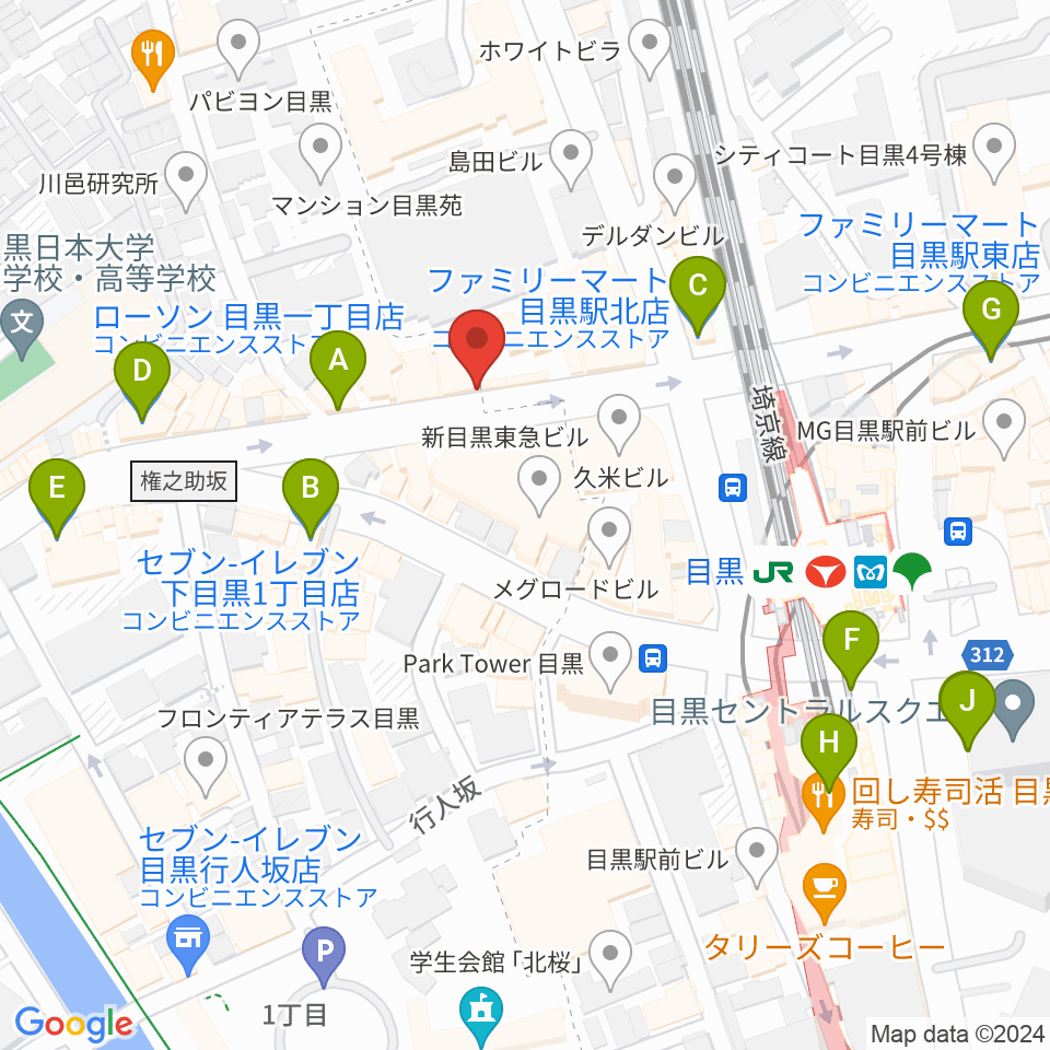 ブルースアレイジャパン周辺のコンビニエンスストア一覧地図