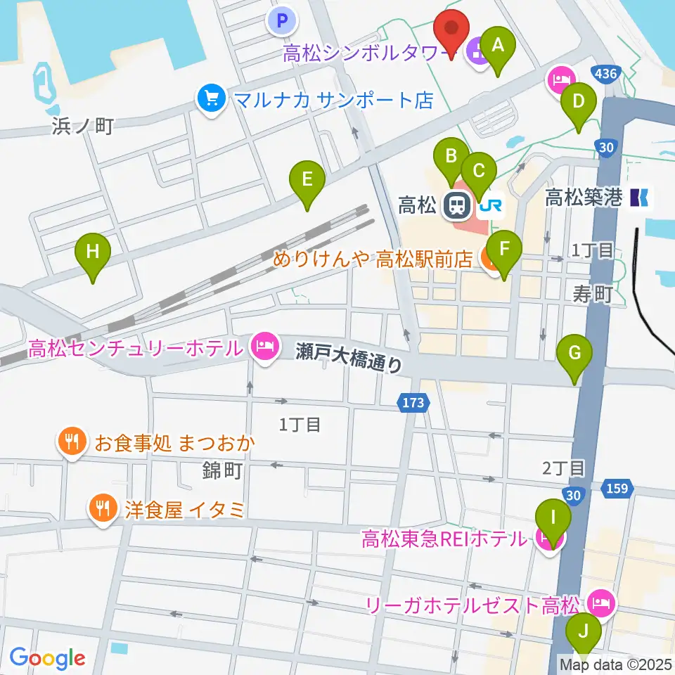 e-とぴあ・かがわ周辺のコンビニエンスストア一覧地図