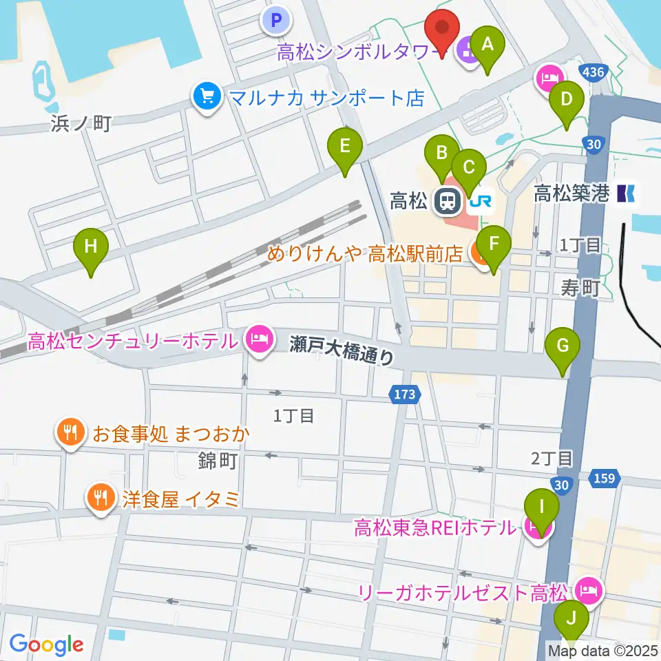 e-とぴあ・かがわ周辺のコンビニエンスストア一覧地図