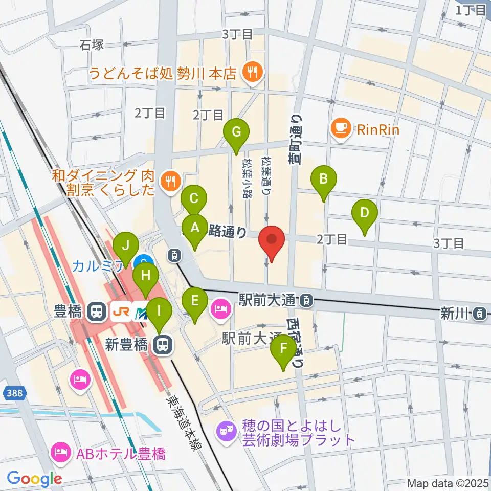 TONKボーカルスクール周辺のコンビニエンスストア一覧地図