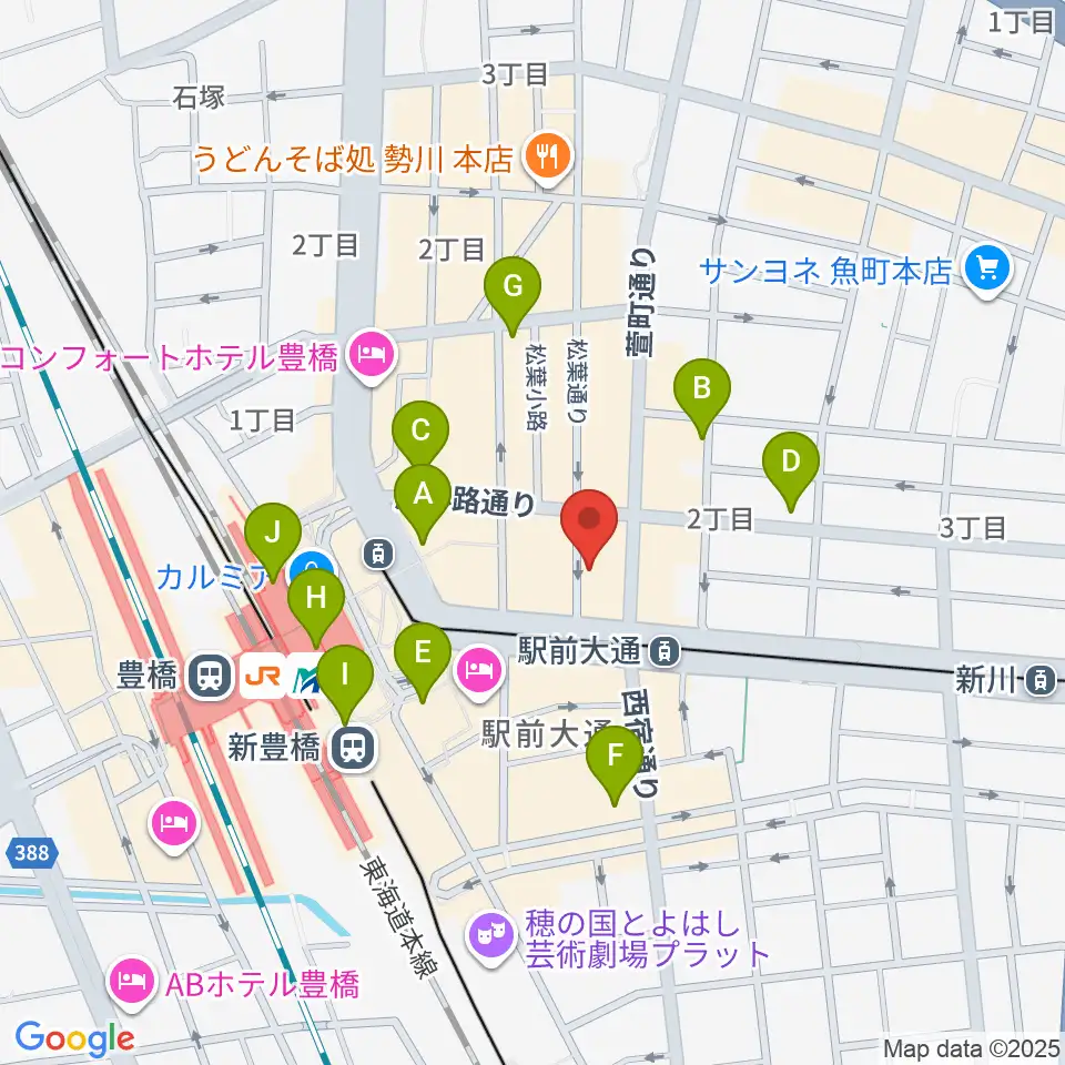 TONKボーカルスクール周辺のコンビニエンスストア一覧地図