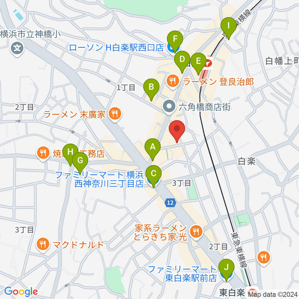 Bitches Brew周辺のコンビニエンスストア一覧地図