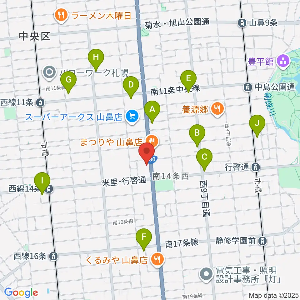 ピアノプラザセイヤスターツ周辺のコンビニエンスストア一覧地図