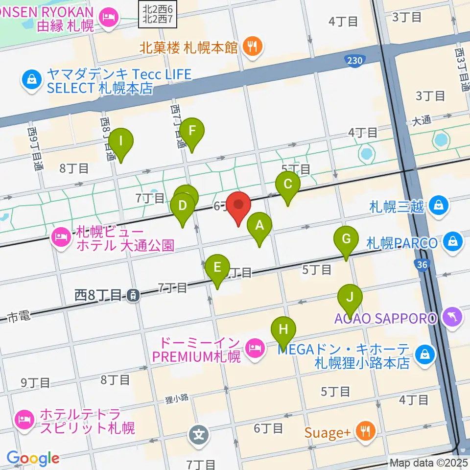 札幌ザ・ルーテルホール周辺のコンビニエンスストア一覧地図