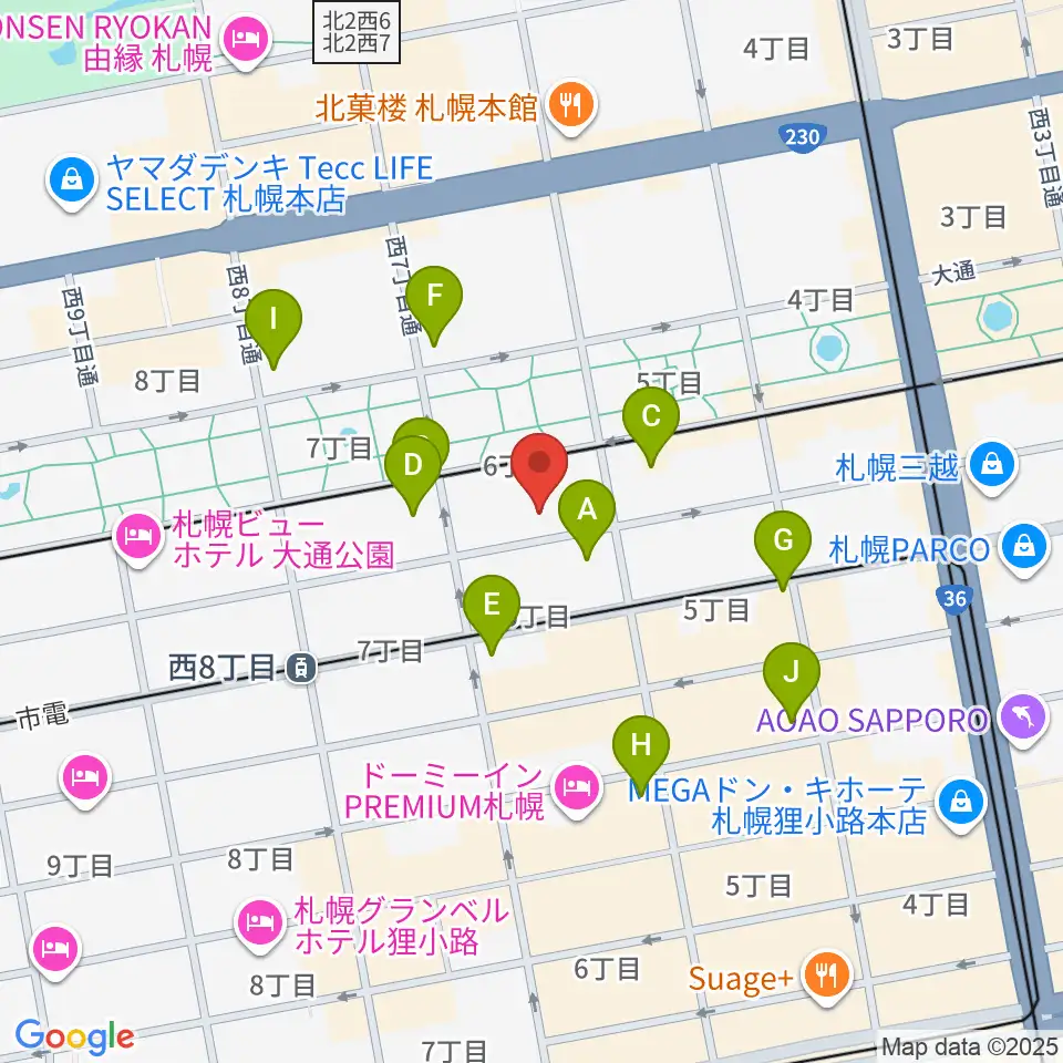 札幌ザ・ルーテルホール周辺のコンビニエンスストア一覧地図