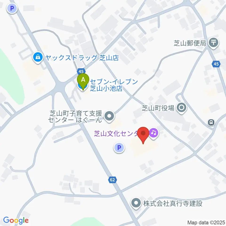芝山文化センター周辺のコンビニエンスストア一覧地図