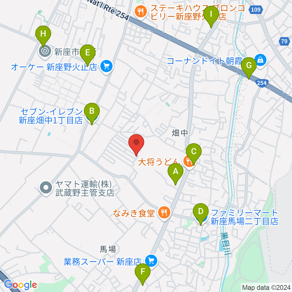 久保田チェンバロ工房周辺のコンビニエンスストア一覧地図