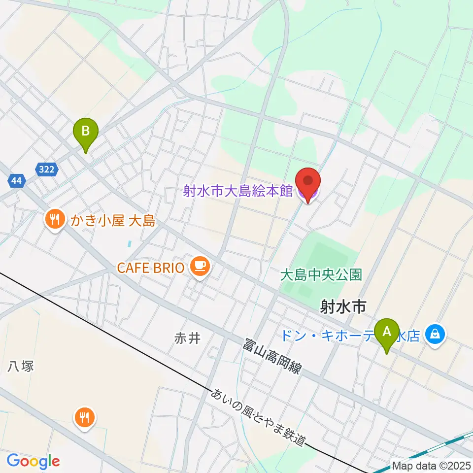 射水市大島絵本館周辺のコンビニエンスストア一覧地図