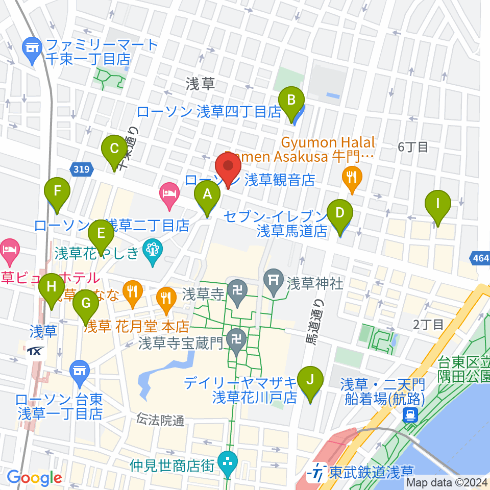 ネイキッドギターワークス周辺のコンビニエンスストア一覧地図