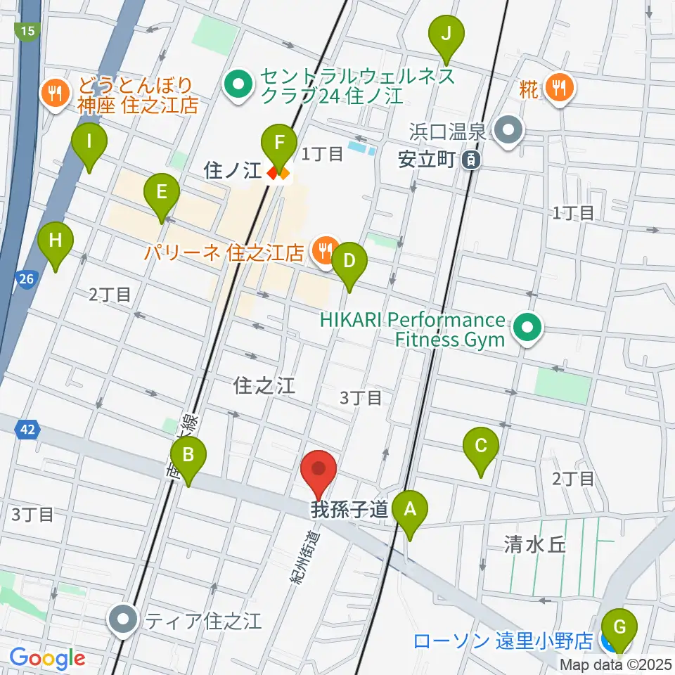 アンリュウリコーダーギャラリー周辺のコンビニエンスストア一覧地図