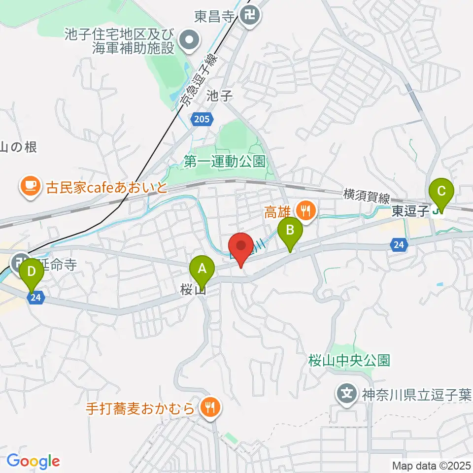 ケイズギターワークス周辺のコンビニエンスストア一覧地図