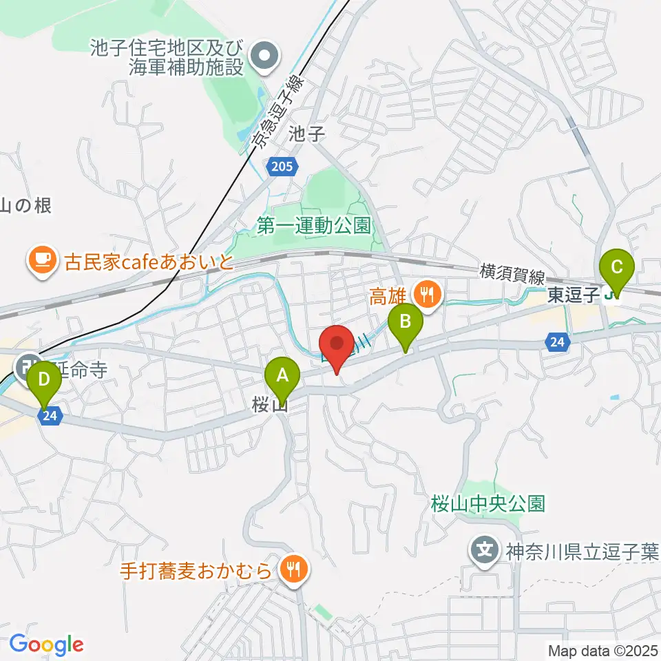 ケイズギターワークス周辺のコンビニエンスストア一覧地図