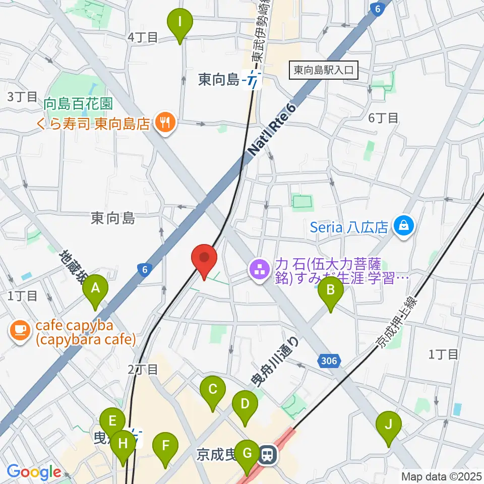 ユートリヤ すみだ生涯学習センター周辺のコンビニエンスストア一覧地図