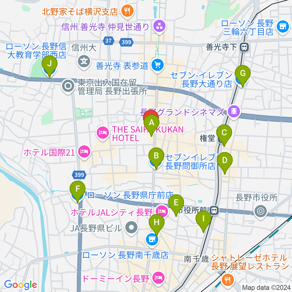 北野文芸座周辺のコンビニエンスストア一覧地図