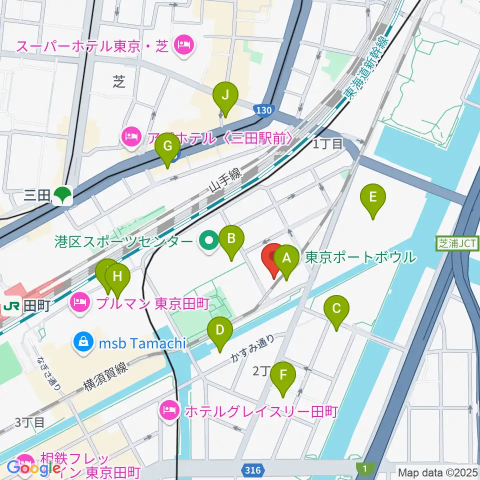 ファツィオリ・ショールーム周辺のコンビニエンスストア一覧地図