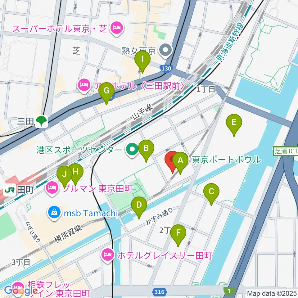 ファツィオリ・ショールーム周辺のコンビニエンスストア一覧地図