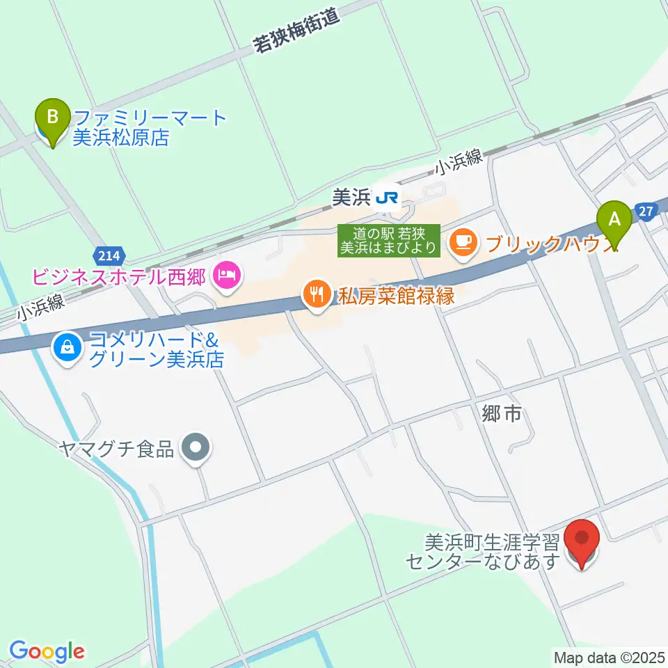美浜町生涯学習センターなびあす周辺のコンビニエンスストア一覧地図