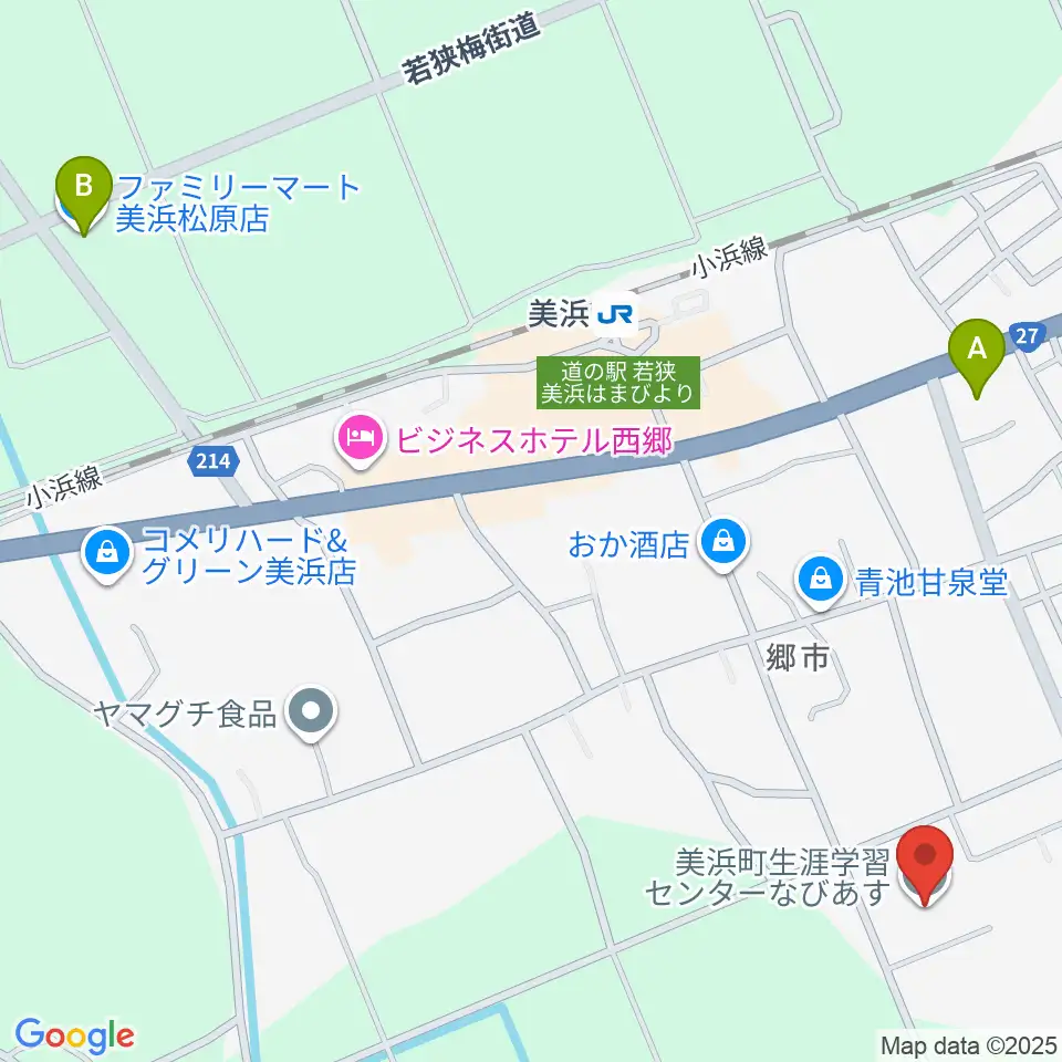 美浜町生涯学習センターなびあす周辺のコンビニエンスストア一覧地図