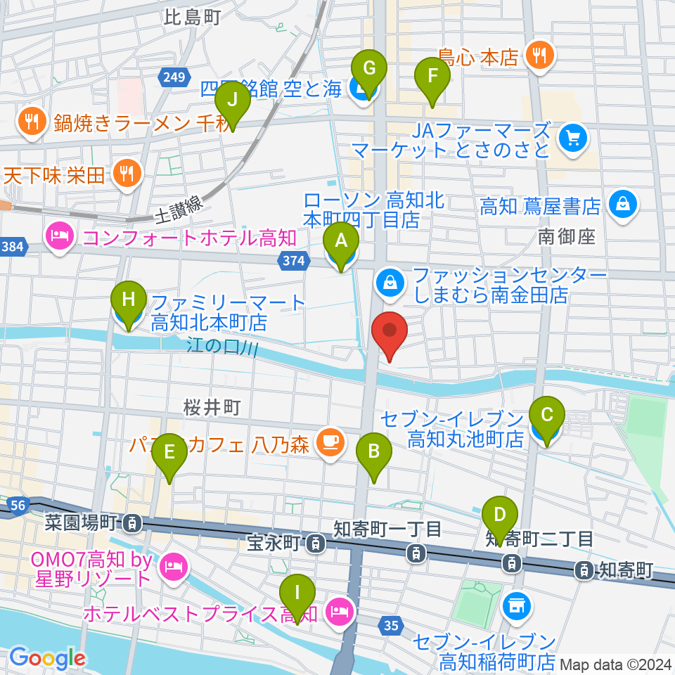 蛸蔵 TACOGURA周辺のコンビニエンスストア一覧地図