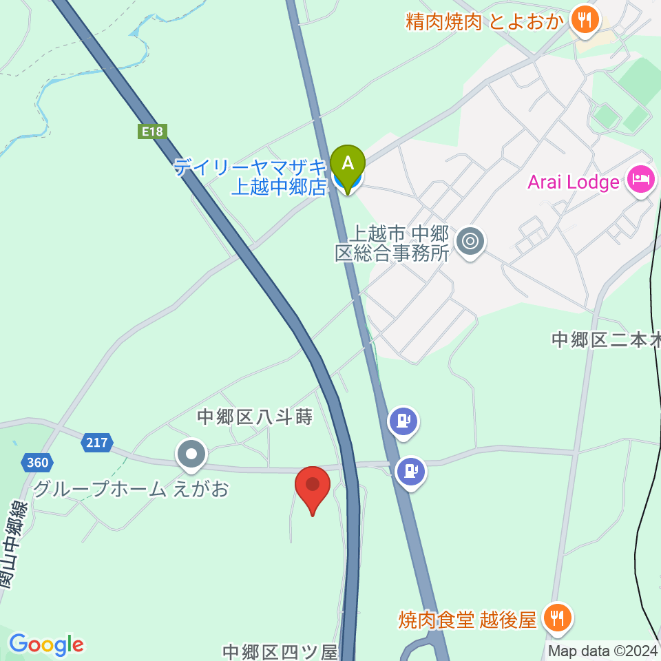 はーとぴあ中郷周辺のコンビニエンスストア一覧地図