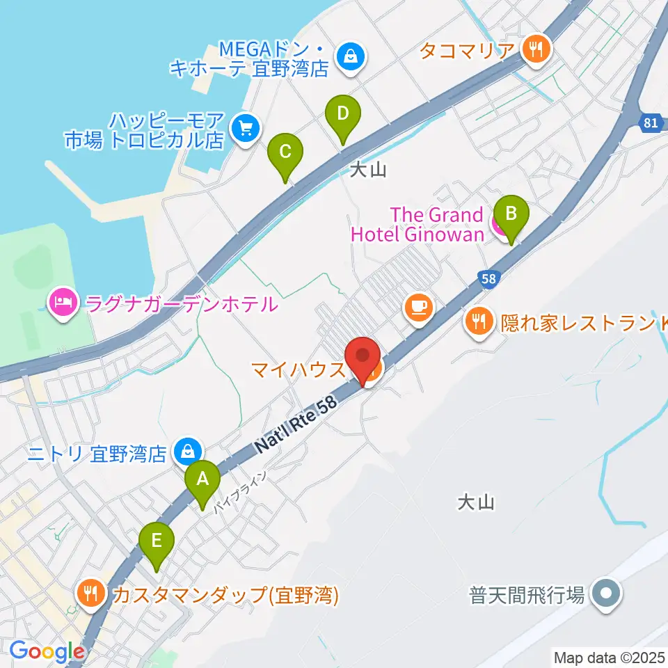 ピアノハウス周辺のコンビニエンスストア一覧地図