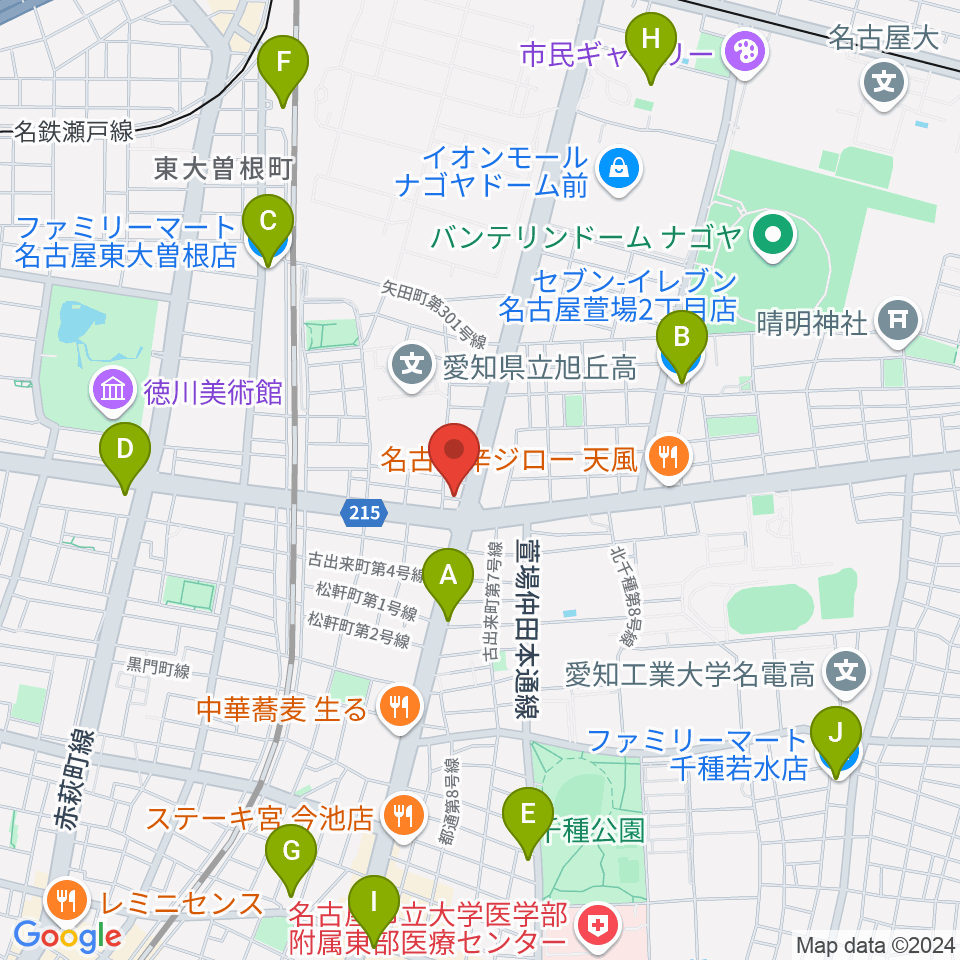 WALTER'S JUKE周辺のコンビニエンスストア一覧地図